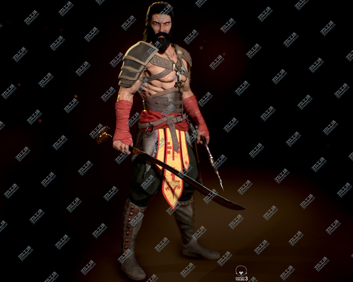 images/goods_img/20210313/Ancient Warrior PBR Rigged 3D model/4.jpg